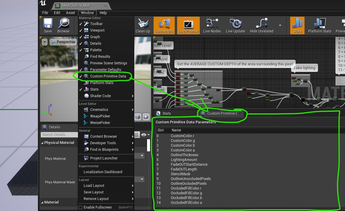 Are you a heavy user of Custom Primitive Parameters in #UE4 ? I just realised there is a handy panel you can view in the material editor to keep track of them all! Much better than maintaining a list in a comment box: