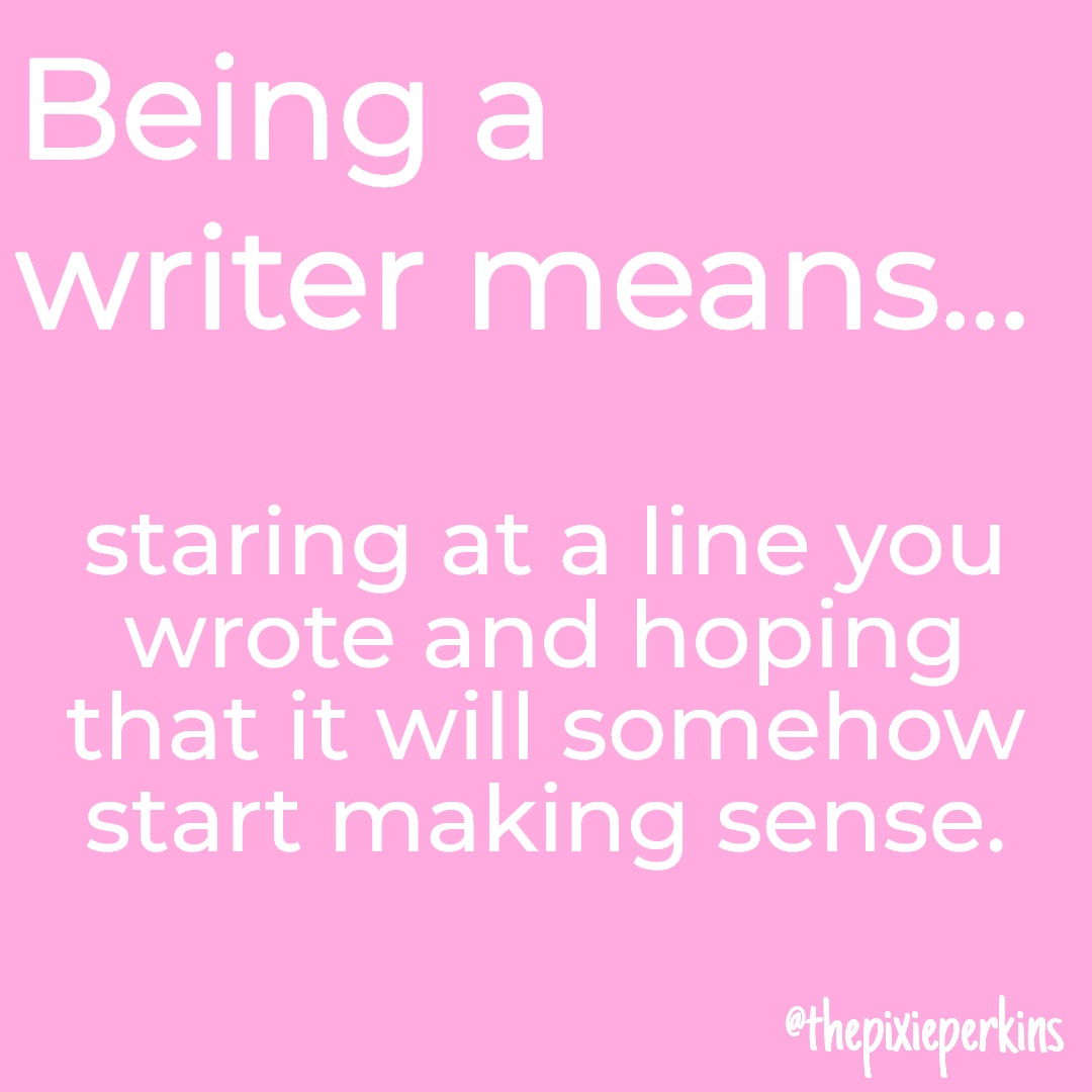 ThePixiePerkins's tweet photo. Ah, the life of a writer...
#HappyMonday, everyone!! ๐๐
#pixieperkins #writingcommunity #beingawritermeans #yaromance #authorlife https://t.co/2IkH8yVcVC