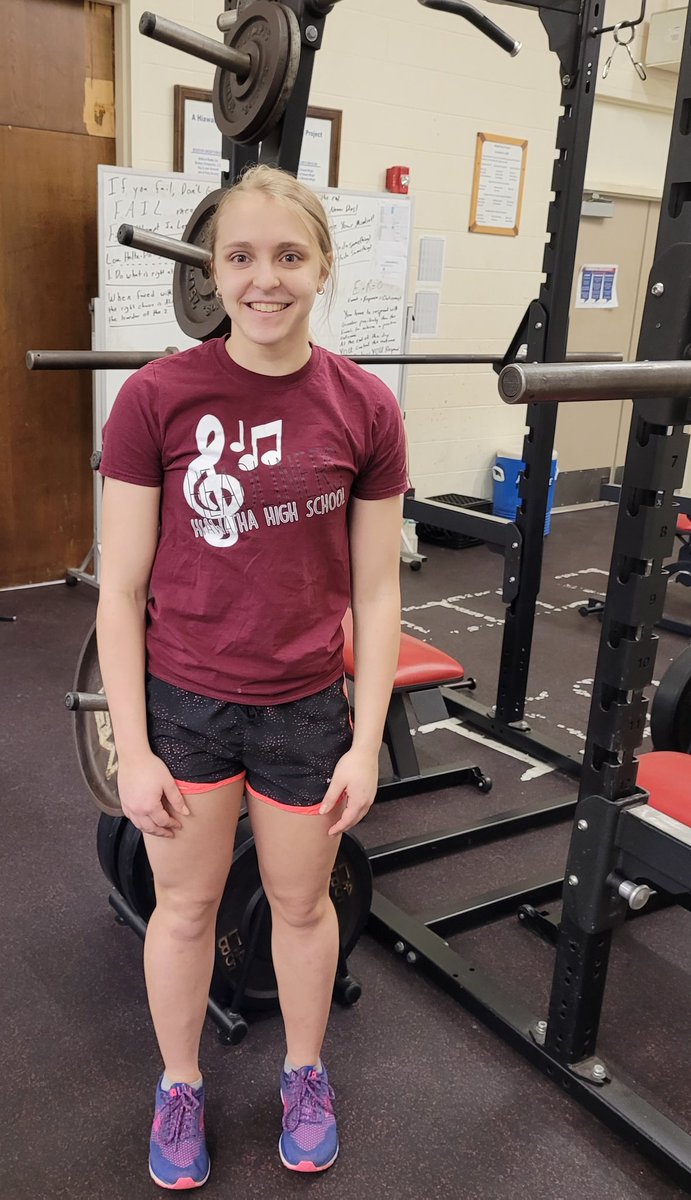 Congratulations to <a href="/BrennaDiller/">Brenna Diller</a>  !  3A girls  Power Lifting State Champion and senior leader on our sprint squad!