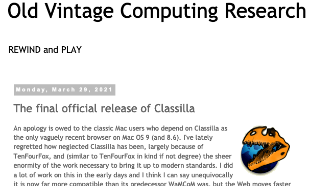 mpc7500v2's tweet photo. The final official release of #Classilla
https://t.co/4io8s8ks3r
#PowerPC #PPC750 #MPC7400 #PPC970 #Classilla #MacOS9 https://t.co/5iSVudHXx7