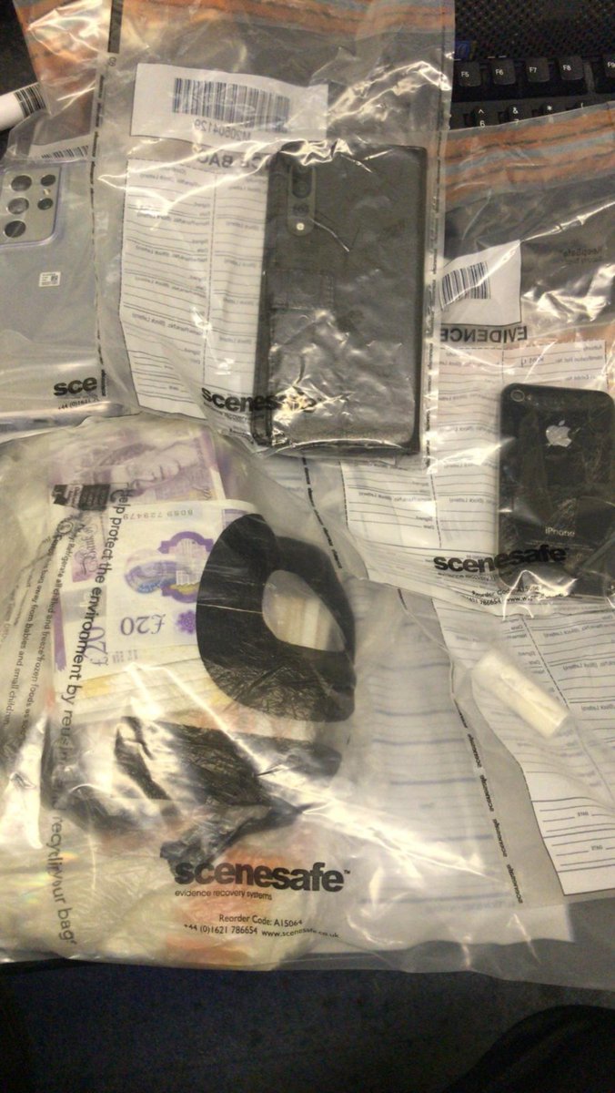 StaffsDogs's tweet photo. #S1Dogs - PdArchie and his handler used their #StopSearch powers tonight in Trentvale  where a quantity of drugs and a large amount of cash was discovered. 2 ppl now in custody. Thank you to assistance from @RoadPolicing and Northern Response. #PdArchie #TheNoseKnows https://t.co/Ffr6OYlGbj