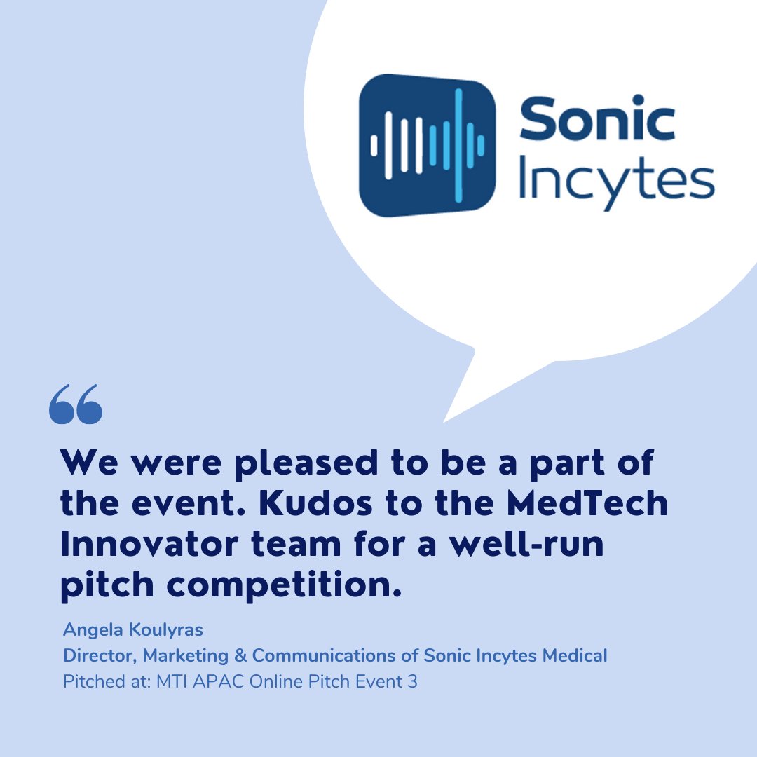 MedTechAwards's tweet photo. Let's hear from our #MedTechInnovatorAPAC startups on what they think of our online pitch events so far! We conduct our pitch events a little differently from conventional ones. Experience the difference at our pitch events or view our past events here - https://t.co/dACEDHe0aA https://t.co/LRmnAsvlUl