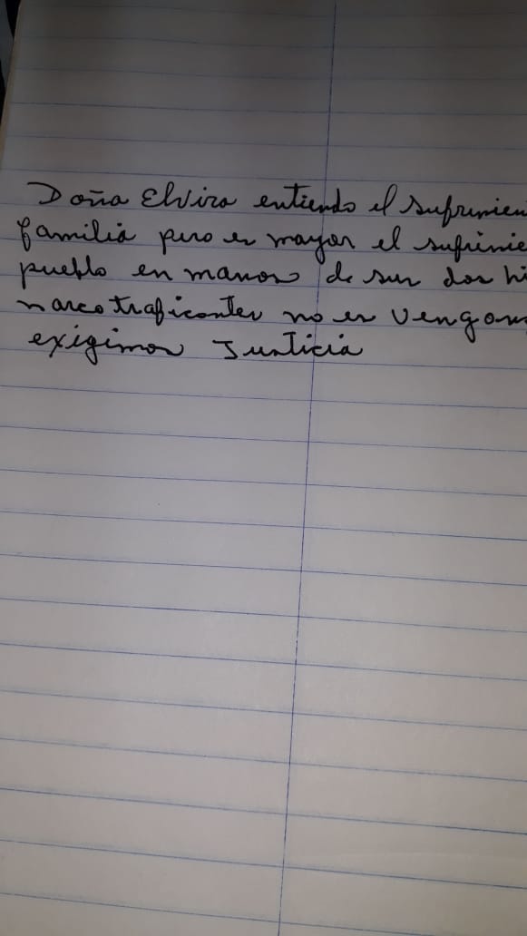 100+mujeres ha recibido cartas dirigidas a doña Elvira que hemos decidido seguir publicando en nuestra página oficial.  Muchas mujeres hondureñas que han confiado en nuestro movimiento, nos han expresado de su puño y letra.
#100mujeresporHonduras #somos100mujeresymademilrazones
