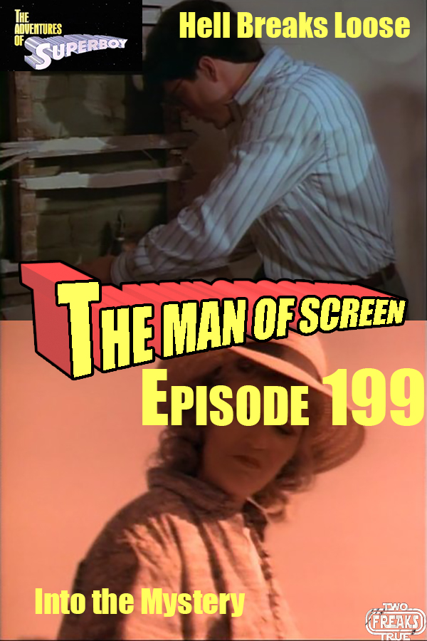 manofscreencast's tweet photo. Episode 199 of the #manofscreenpodcast covering the Superboy episodes "Hell Breaks Loose" and "Building a Mystery is LIVE on @TwoTrueFreaks .

Prepare for some ghost stories.

Download: https://t.co/xYtmZMwNxJ https://t.co/KIxaJiz6eY