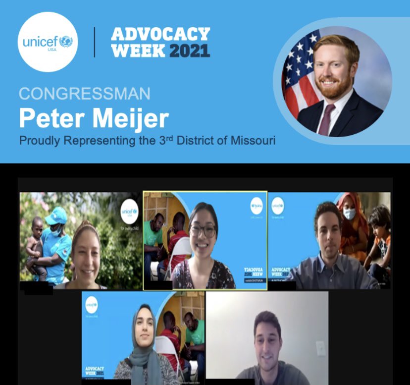 izzybell_013's tweet photo. S/o @UNICEFUSA 2021 Advocacy Week! So grateful to be able to lead amazing UNITERs during meetings with legislative offices in IN &amp; MI  #UNITE4children https://t.co/zsQuxgImox