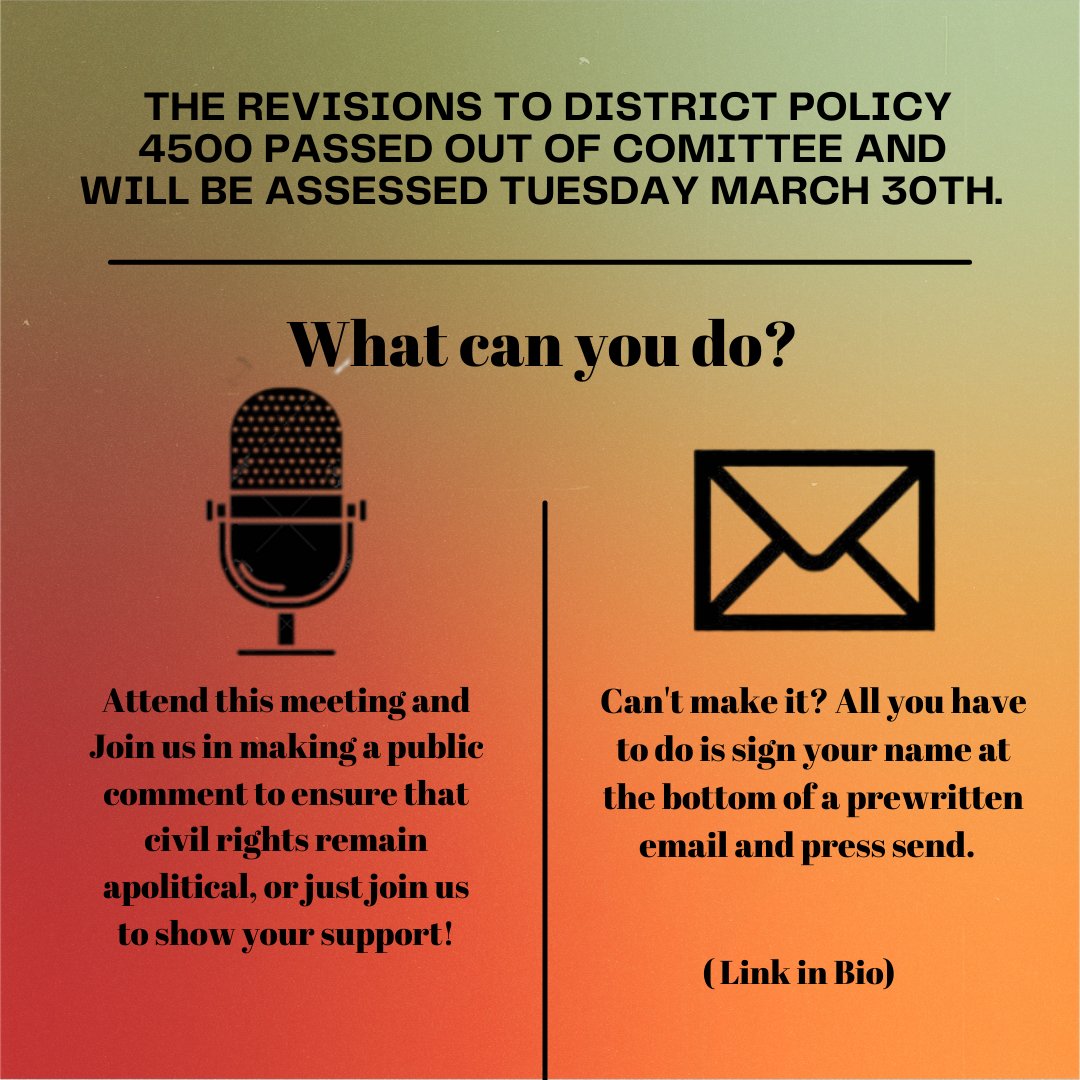 WCSD Students for Change tweet media
