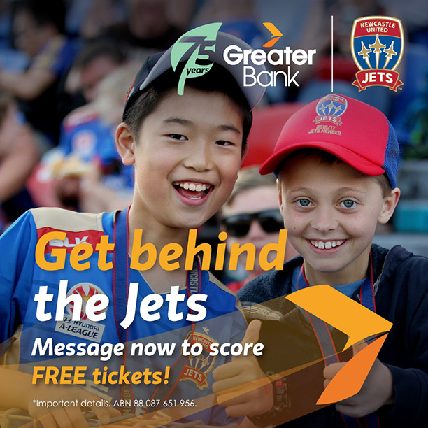 GreaterBankAU's tweet photo. Who wants to score a family pass (4 tickets) to watch our @NewcastleJetsFC take on Western United on Easter Monday? First in, best dressed - inbox us now via Messenger to claim your tickets, but don't delay! #JetsCONNECT #growgreatertogether π΅π΄ https://t.co/J3mUTAUpQ2 https://t.co/s5prxpNrms