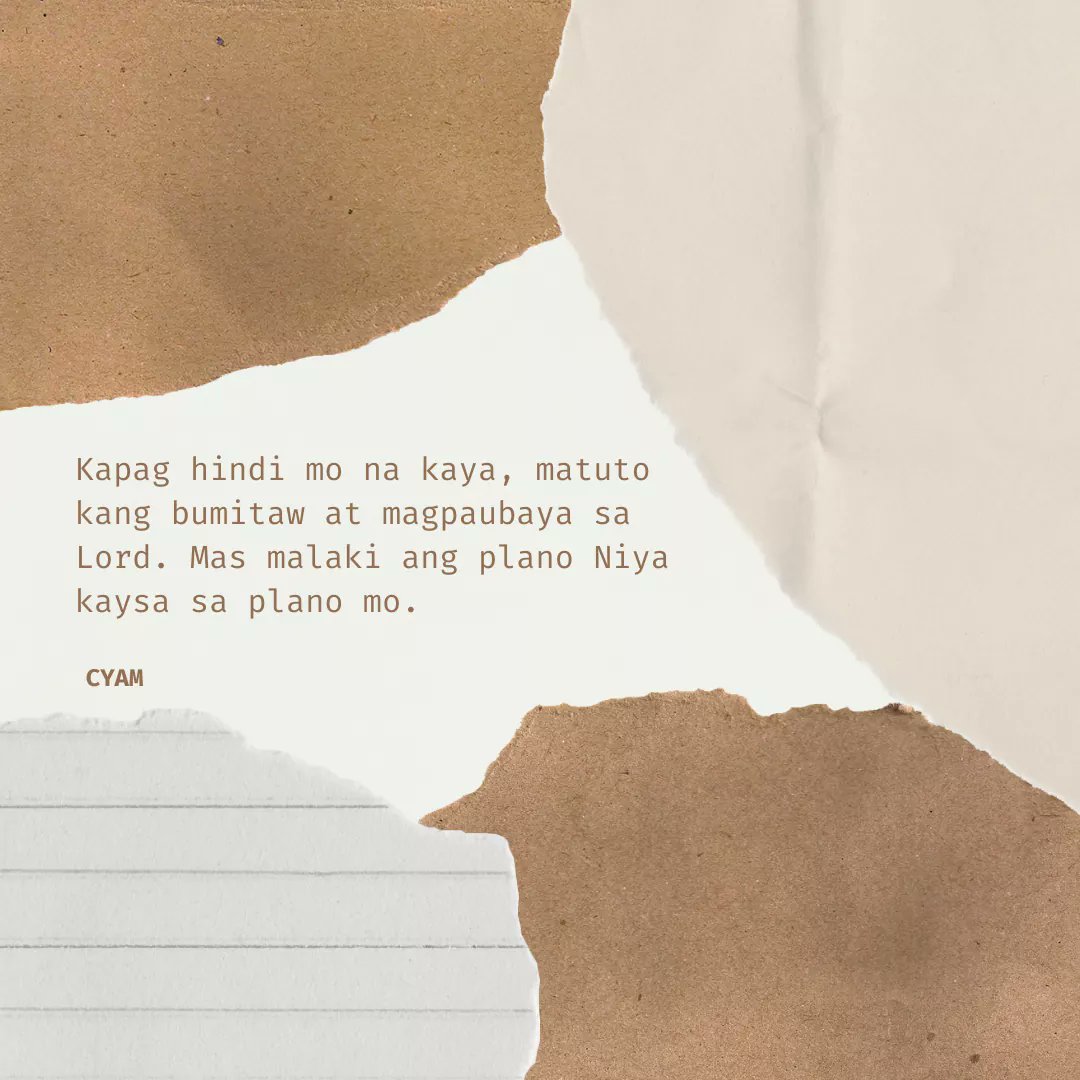 cyamsters's tweet photo. Learn to let go and let God take over.  Whatever plans you have in mind, God has a greater one in His hand.  Trust Him. https://t.co/GjN8HrDnTT
