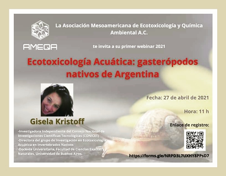 AmeqaMexico's tweet photo. AMEQA se complace en invitarles al 1er webinar 2021, a cargo de la Dra. Gisela Kristoff, Investigadora Independiente del Consejo Nacional de Investigaciones Científicas Tecnológicas (CONICET). 

La cita es el próximo 27 de abril.

Registro: https://t.co/zwA7BoG6cw

¡Te esperamos! https://t.co/2R4KmnLfXw