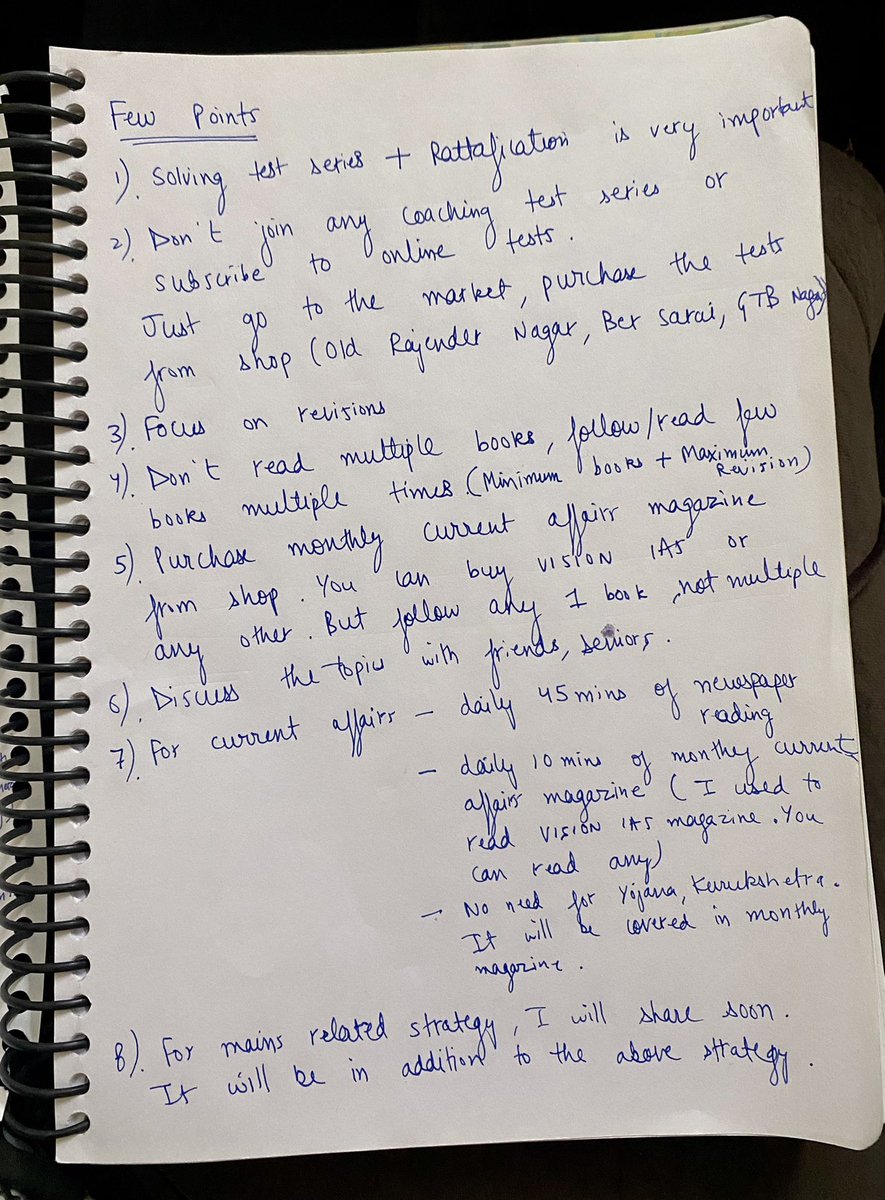Simple strategy on How to start preparation for UPSC civil services exam . 

Note - Self study is better than any coaching. 
Key Tip - minimum books and maximum revision . Solving and revising the tests . 
(This is based on personal experience and selected candidate’s reviews)