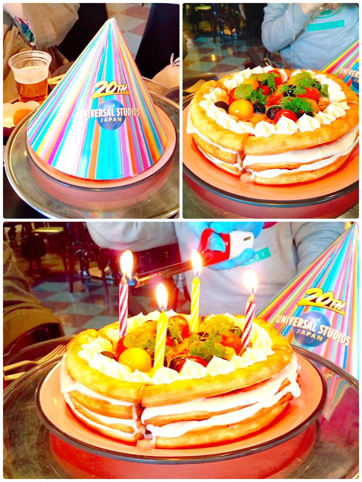 ユニバーサル スタジオ ジャパン公式 明日は Usj の誕生日 アニバーサリー限定ケーキ風ピッツァ登場 友達みんなで楽しむなら ルイズ N Y ピザパーラー へ ボリューム満点のケーキ風ピッツァ ピッツァケーキセット で記念日をお祝いしよう