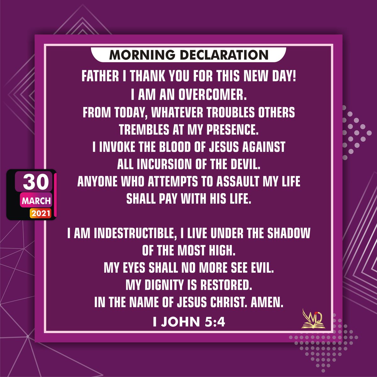 yemiharon's tweet photo. #Tuesday
#devotional
#AMEnakhe
#Latenightonmaxfm
#morningdeclarations https://t.co/vo5ETmAqrH