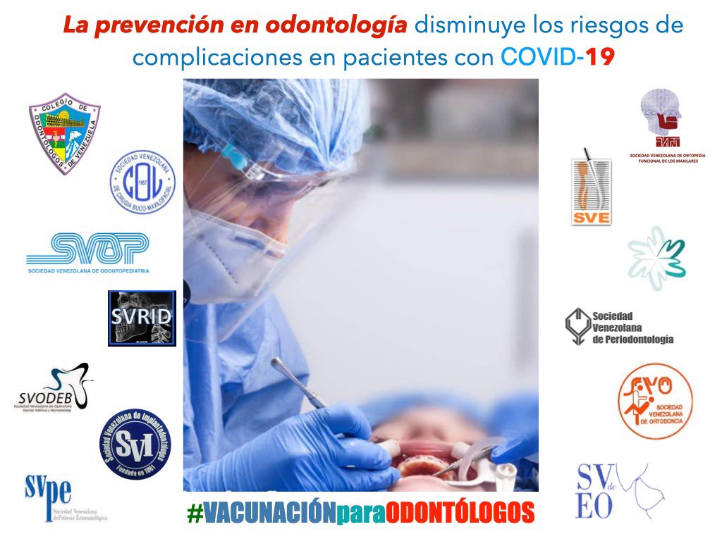 hilarialui's tweet photo. Una emergencia odontològica es la aparición súbita de un dolor ocasionado por cualquier patología o traumatismo y que demanda una atención inmediata e impostergable. Razón por la cual los odontologos somos de alto riesgo a contagio y seguimos en campaña para lograr la vacunación. https://t.co/67t3E5vXea