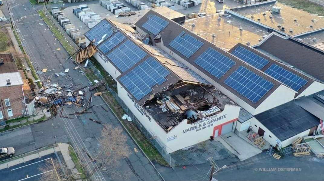 Yesterday's quick forming storm in NJ caused severe damages to small businesses trying to recover after #COVID-19