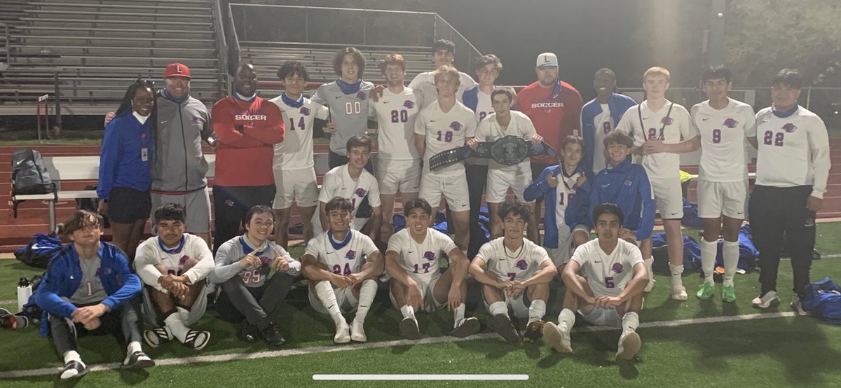 AshleyS33474745's tweet photo. Wishing our Leander Lions the best of luck tomorrow in the Area Playoff game!!! Sooo beyond proud of these these boys!!!! @RussPGirard @LeanderISD @LHS_principal20 @leanderhssoccer https://t.co/UuBoe77elh