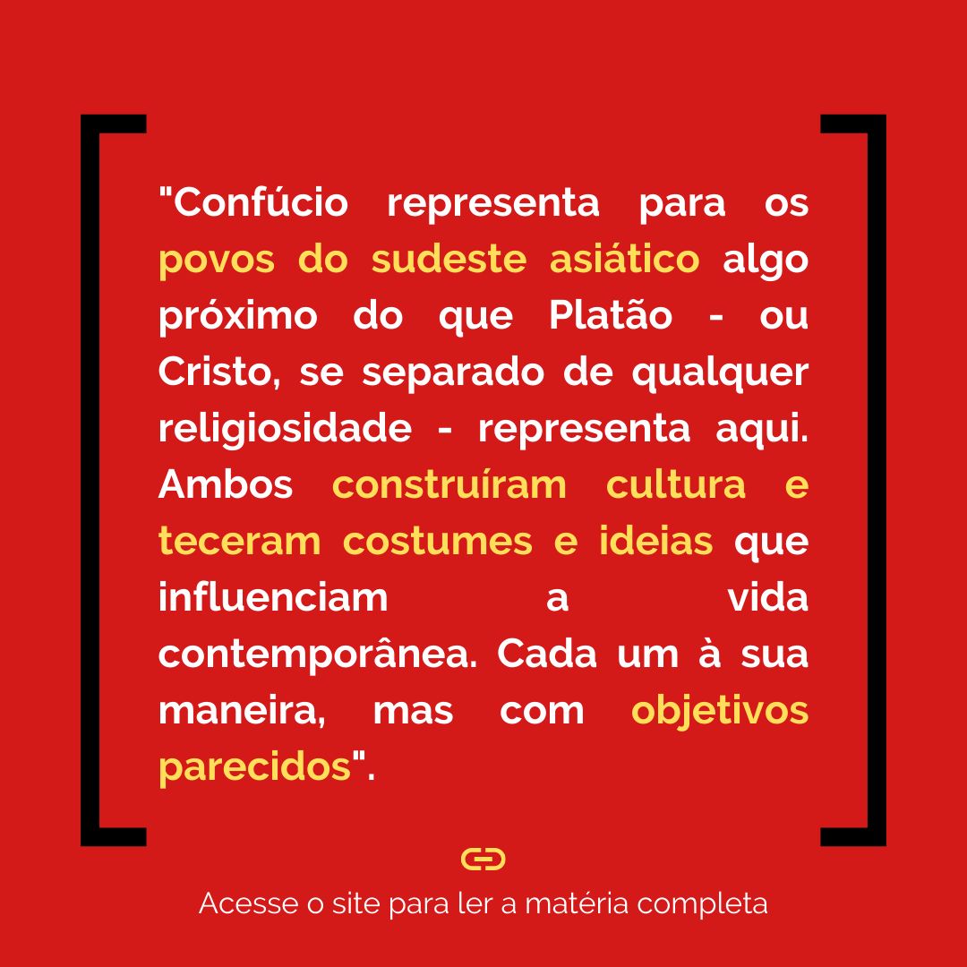 rricochete's tweet photo. A filosofia confucionista chinesa, apagada no ocidente, onde Platão reina, nos traz lições esquecidas. Já leu a coluna de opinião escrita por Reyel Moreira de Souza? Aqui está um trecho! 

Ficou curioso?Acesse o link:
https://t.co/FHEEoG1DBi https://t.co/U756x5hFZ0