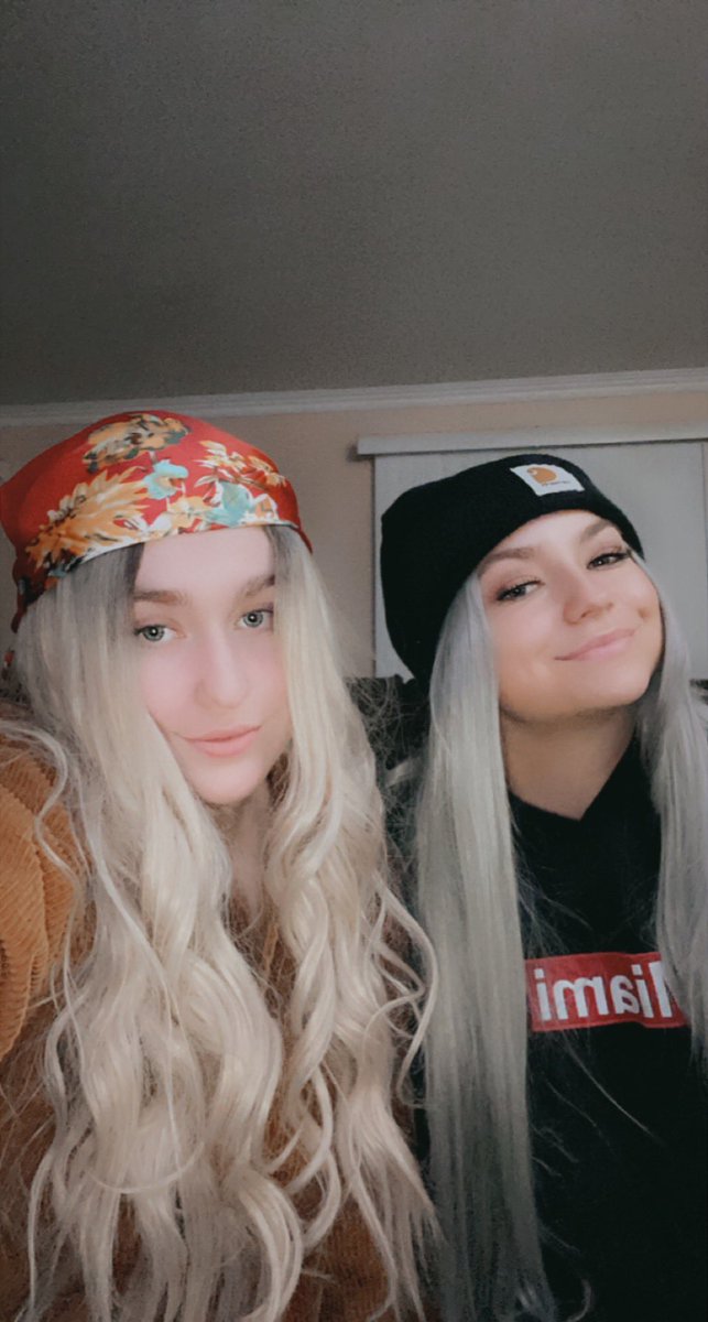 tcorn115's tweet photo. Wig night 😜 https://t.co/V15BIboD9r