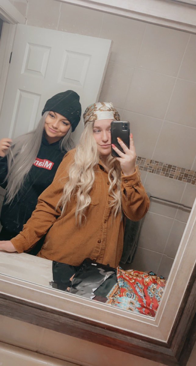 tcorn115's tweet photo. Wig night 😜 https://t.co/V15BIboD9r