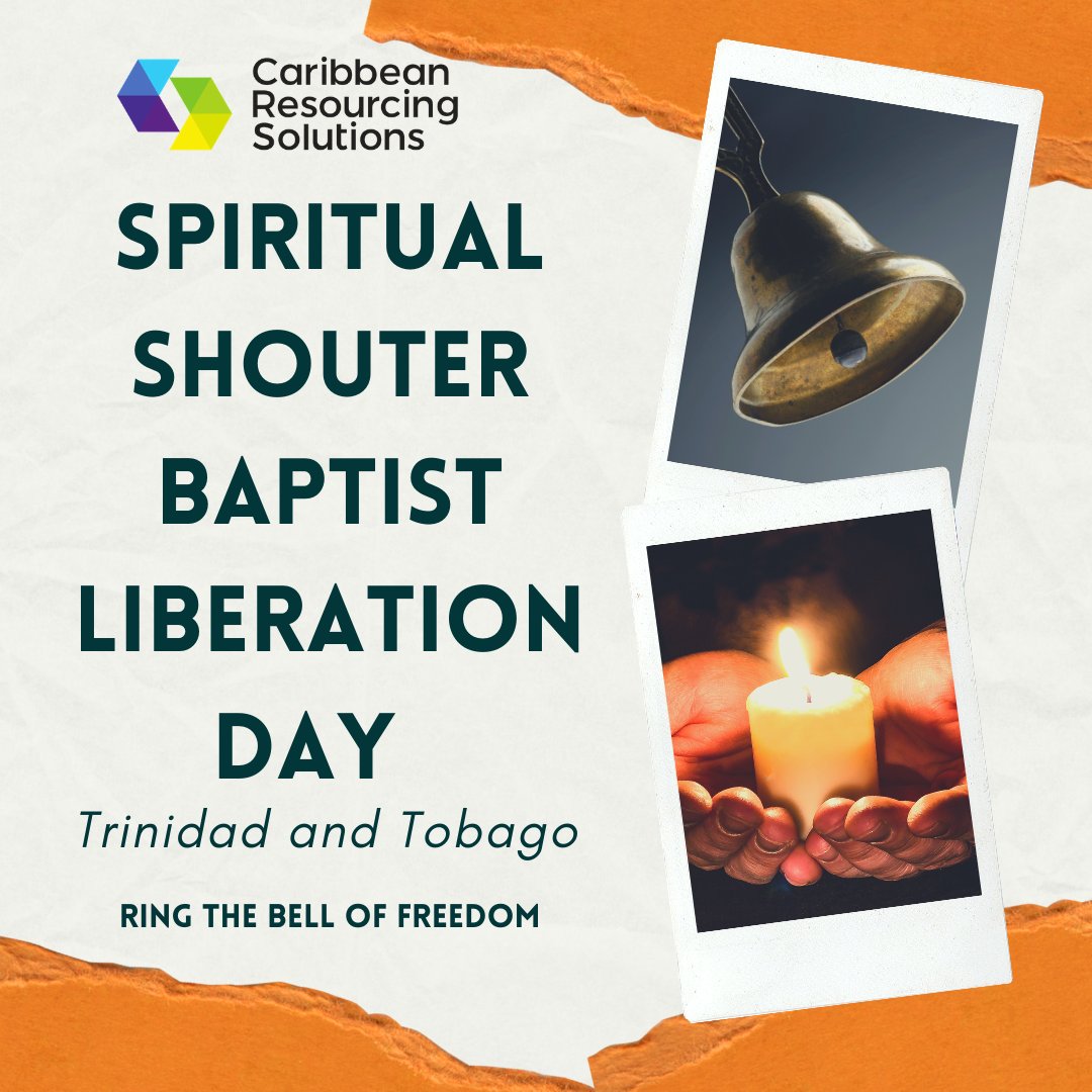 Let us #ring the bell🔔of #Freedom for all to hear.  
#HappySpiritualShouterBaptistLiberationDay Trinidad & Tobago 🇹🇹 !

#HappySpiritualBaptistDay 🌺  #HappyShouterBaptistDay2021🗣️#ShouterBaptist 📣 #RingtheBellofFreedom🔔 #Freedom 🙏 #FreedomtoWorship🕯️#TrinidadandTobago 🇹🇹