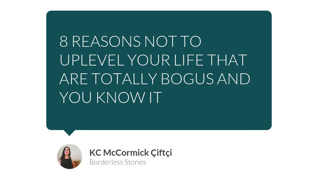 And the good news is that it only takes *one* connection to make a difference.

Read the full article: 8 REASONS NOT TO UPLEVEL YOUR LIFE THAT ARE TOTALLY BOGUS AND YOU KNOW IT
▸ lttr.ai/e8m9
