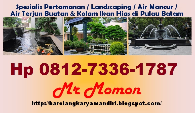 0812-7336-1787 Kontraktor Landscaping Pembuat Taman Asri di Batam &amp; Spesialis Air Mancur Buatan di Batam

kontraktorbatam.blogspot.com/2021/03/0812-7…

#LandscapingBatam #BatamLandscaping #TamanBatam #PertamananBatam #AirMancurBatam #KolamIkanBatam #GazeboBatam #Batam #Barelang #HRSantiTeroris
