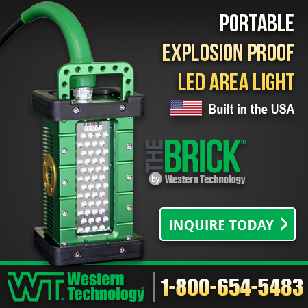 WestTech_Lights's tweet photo. The toughest most versatile, portable explosion proof area light on the market!

https://t.co/f4SmnXhFlI

#kickittough #portable #explosionproof #ledsafetylights #ledworklights #thatsonetoughlight #thebricklight #industrial #confinedspaces #hazardousareas #hazloc https://t.co/eS203bOPo4