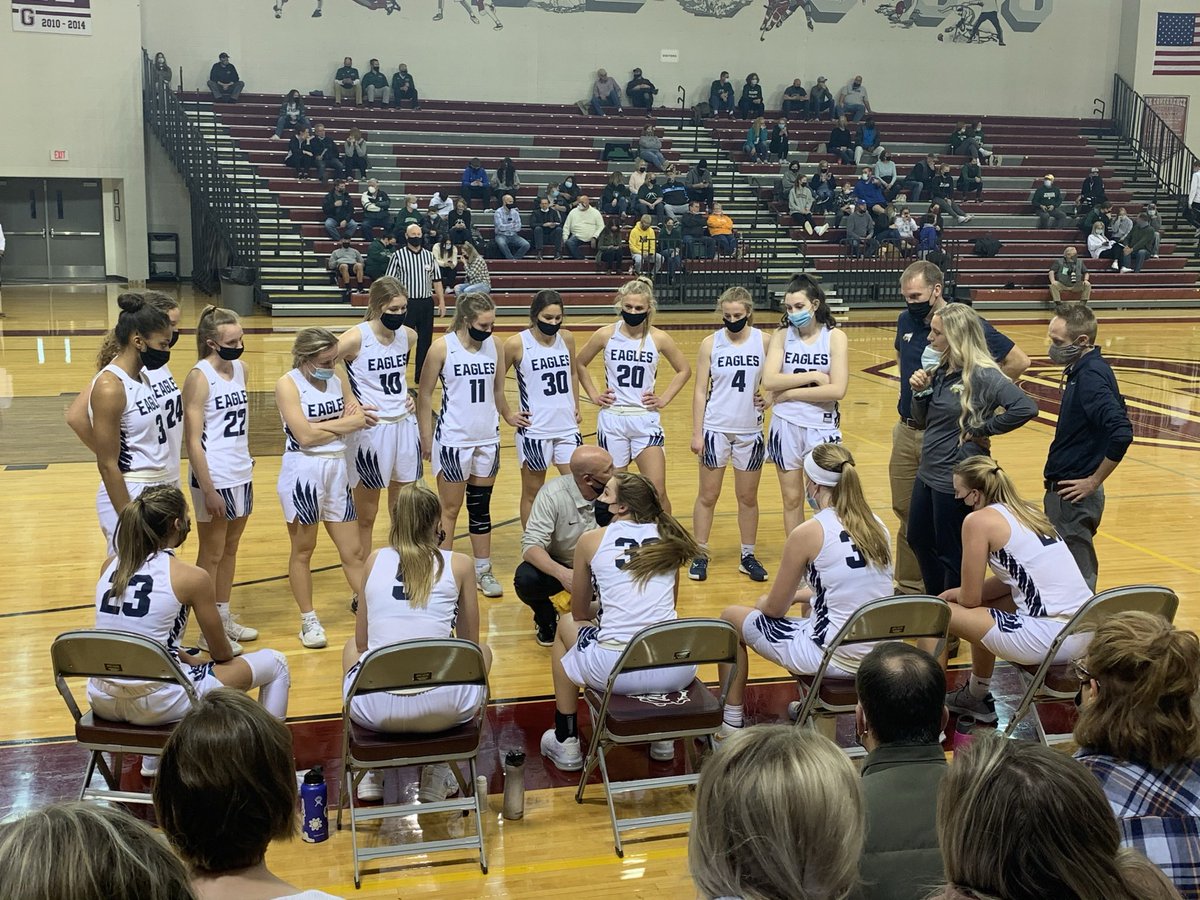 HudsonvilleB's tweet photo. The Eagles are heading to their 7 Regional Championship game Wednesday with a 62-43 win over Mona Shores tonight! Eagles will take on East Grand Rapids @ 7:00pm! https://t.co/kQdatN79Tn