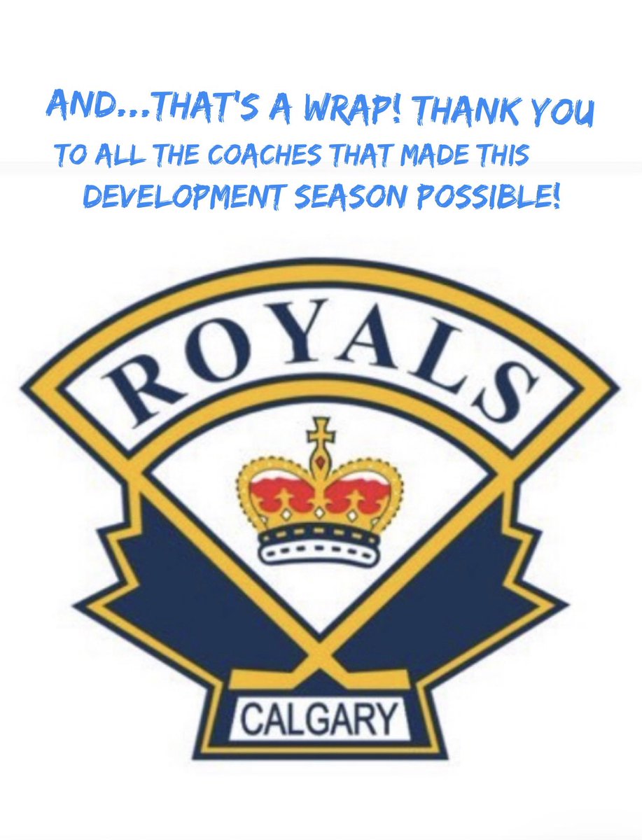 CalgaryRoyals's tweet photo. Our 2020-2021 Covid hockey season is now complete. Thanks to all of our amazing coaches for jumping back on the ice to provide a successful development season for our teams! https://t.co/dY5FiLFrmJ