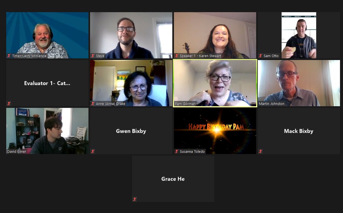 RhetoricalRoar's tweet photo. It was a fantastic Spring Virtual Open House on 3/26. Pam Gorman, DTM, VC3 was taking us on a Trip Around The Sun. Thanks to our guests: Larry McKenzie (Buffalo Flyers/AM Lockport), Cate Orr (AM Lockport), Steve, Mack and Gwen Bixby (Susanna's Parents) and Anna Drake for https://t.co/gr2ndfru6T