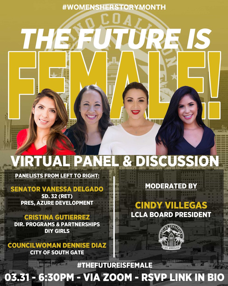 lacoalition_'s tweet photo. Join us this Wednesday as we celebrate the accomplishments of women of color across various industries. At the same time, we will have an honest conversation about the disparities that still exist. RSVP: 
https://t.co/GwEq6tijSb https://t.co/OLTLKM90OI