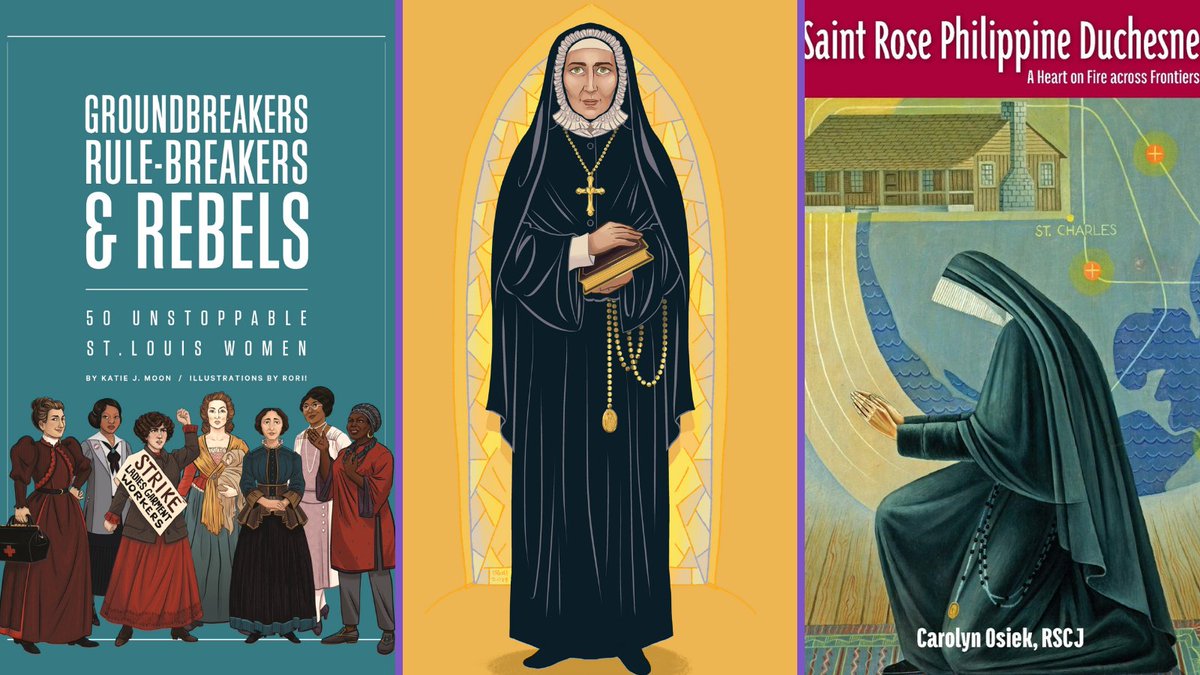 mohistorymuseum's tweet photo. Uncover the story of St. Rose Philippine Duchesne by picking up a copy of "Sister Rose Philippine Duchesne: A Heart on Fire Across Frontiers" by Carolyn Osiek or "Groundbreakers, Rule-Breakers & Rebels," illustrated by @RoriComics. #MuseumStoreMonday
https://t.co/mMtPZdlmVg https://t.co/fOfh5zcxlM