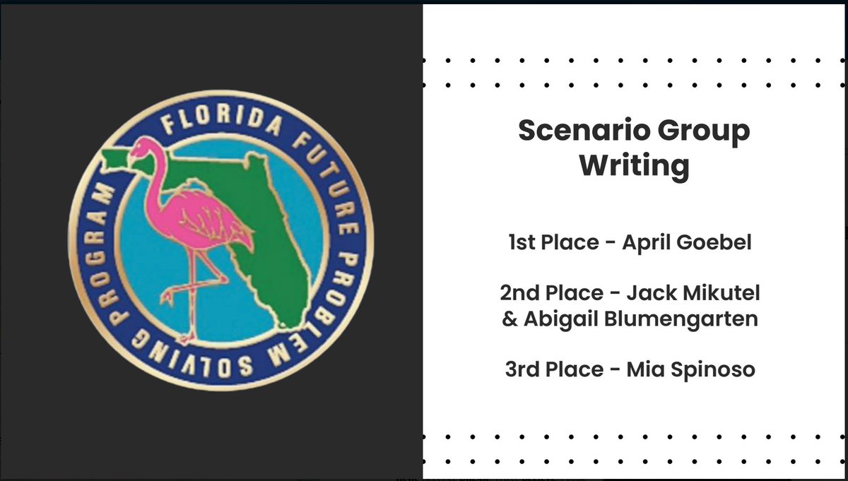 ITMSMUSTANGS's tweet image. Please join us in congratulating some of our amazing scholars. We are so proud of our State FPS Competition Winners!
