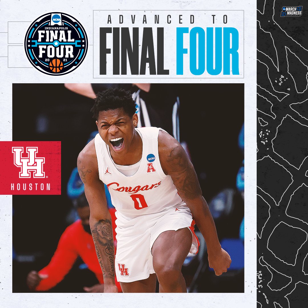MarchMadnessMBB's tweet photo. COOGS ARE #FINALFOUR BOUND ‼️

(2) Houston closes out (12) Oregon State 67-61 to punch their ticket to the #FinalFour! #MarchMadness https://t.co/u5ZG9nBWEX