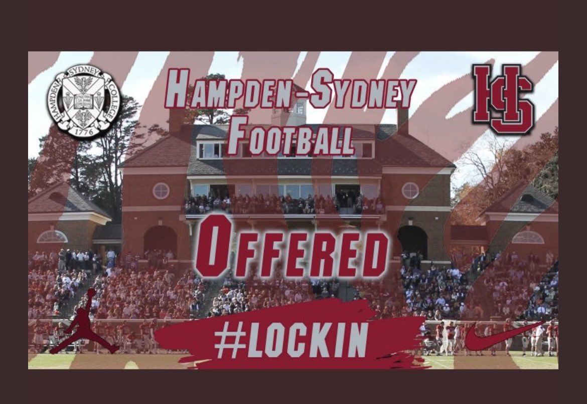 CJResto9's tweet photo. After a great visit at Hampden-Sydney College, I am happy to announce I have been offered a roster spot with the @HSC_Football program! @Coach__Talbert https://t.co/1vijFpWBmx