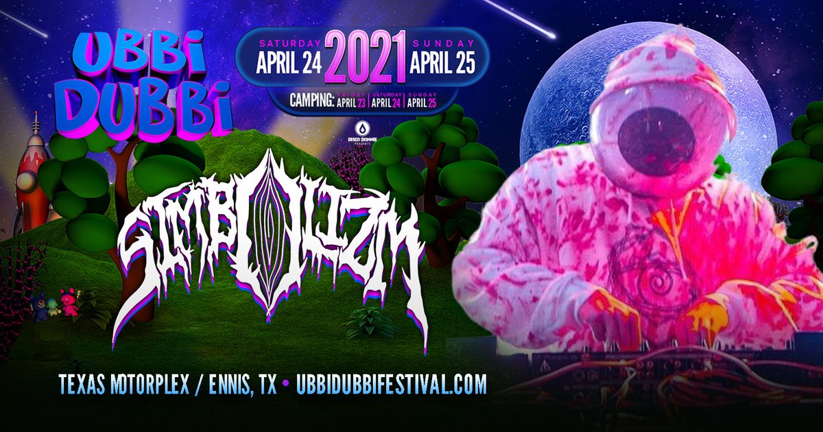 SiMBOLiZM's tweet photo. Hey 👁 I’m giving away a FREE ticket &amp; car camping wristband to @UbbidubbiFest!

Winner announced 4/17

Steps to enter⬇️
1 - Follow @SiMBOLiZM
2 - Like &amp; RT this post 
3 - (optional) tag 3 friends for an extra entry!

Ticket link ⬇️
https://t.co/O50ZCwY00X

Promo code - SIMBOLIZM https://t.co/AIgAj7f4Qw