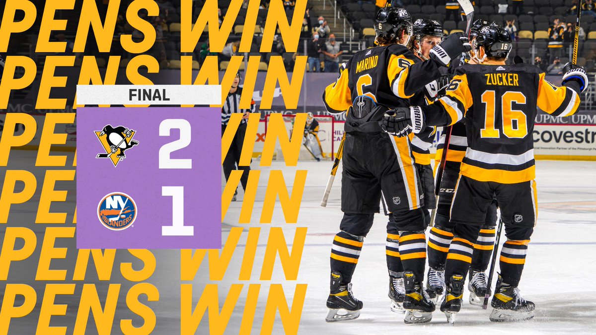 LADIES AND GENTLEMEN, ELVIS HAS JUST LEFT THE BUILDING!

That's four wins in a row for the Penguins!
