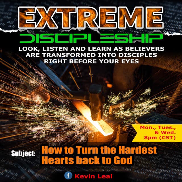 Buildingprophet's tweet image. Tonight's Extreme Discipleship: 
"How to reach the Hardest Heart for God"
fb.watch/4ydrnqHItv/
Join us March 29-31, 8pm CST nightly