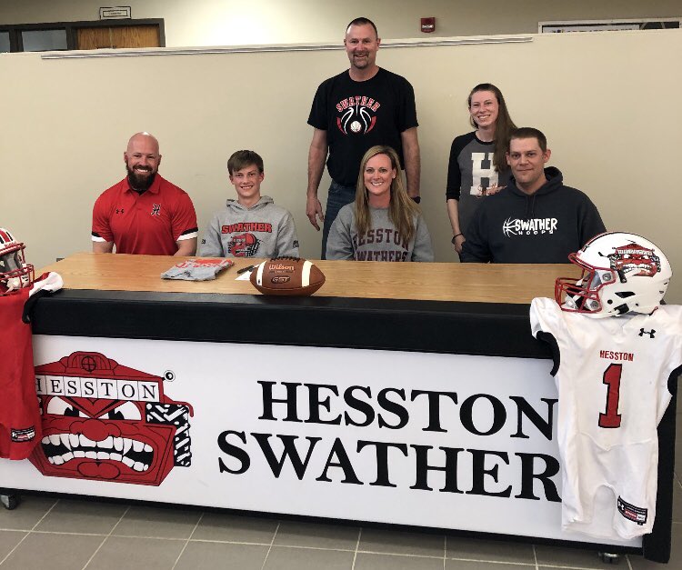 SwatherFootball's tweet photo. Welcome to the program Blake Hansen! #SwatherFootball https://t.co/fu6QhVb3Eu