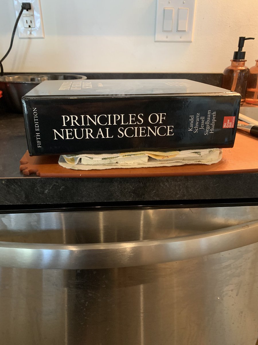 LecyEmily's tweet photo. Kandel: good neuroscience textbook, better tofu press https://t.co/52YixJcRhr