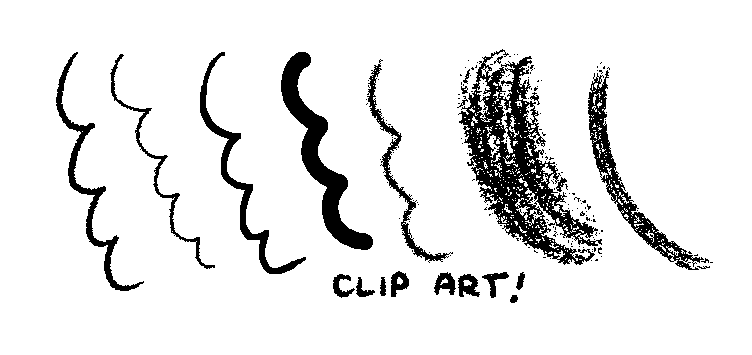 i made some photoshop brushes to emulate old-school clipart 
