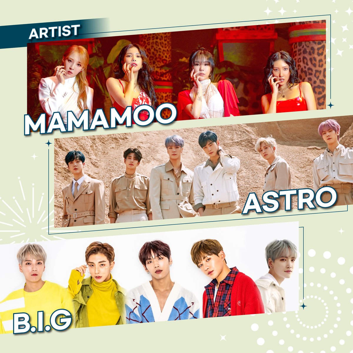 ContentKorea's tweet image. 2020-2021 한국-아랍에미리트 상호 문화교류의 해를 기념하여 한국-아랍에미리트 축제가 3/31~4/4 온라인으로 열립니다! 
#KPop 공연은 4/4 밤 12시(한국시각)에 주아랍에미리트 한국문화원 YouTube에 업로드됩니다.
bit.ly/3sBOhcW
#마마무 #아스트로 #B_I_G #NCTDREAM #더보이즈 #에스파