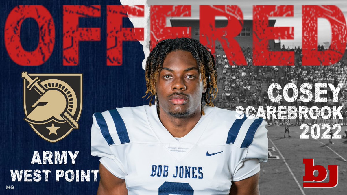 Congratulations <a href="/CoseyScarebrook/">Cosey Scarebrook</a> on earning an offer from Army West Point!

#weareBOBJONES