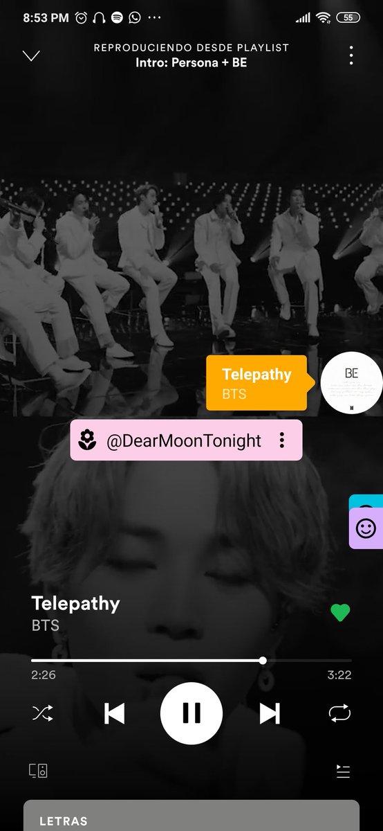 alemoon92's tweet photo. Telepathy~ 🎶✨💃
Jamás podré superarla 🤩
#BTSNightPartyEC
@BTS_twt https://t.co/DAM0LopdFD
