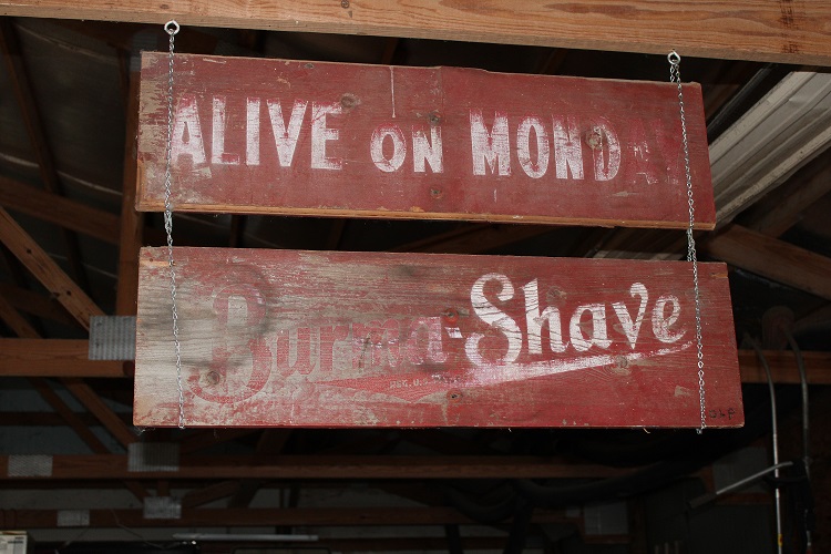 ILRoute66's tweet photo. On our travels last week, look what we found! An authentic Burma-Shave sign!! Guesses on where it was located?
.
.
#exploreroute66 #travelroute66 #burmashavesigns #supportroute66 #route66illinois #roadtripideas #route66roadtrip https://t.co/Z8ECwSt1mA