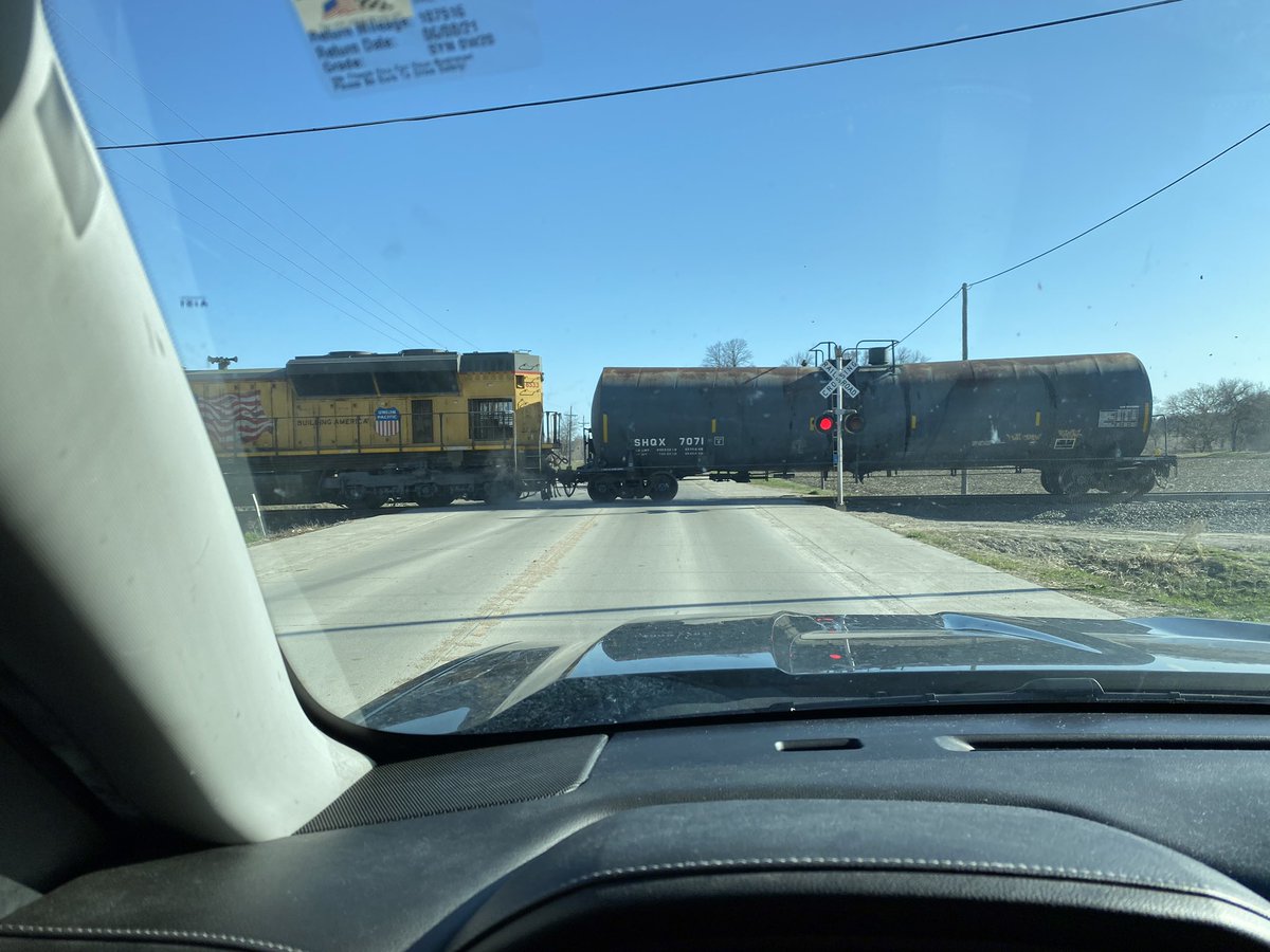 Got stuck waiting for a train today.