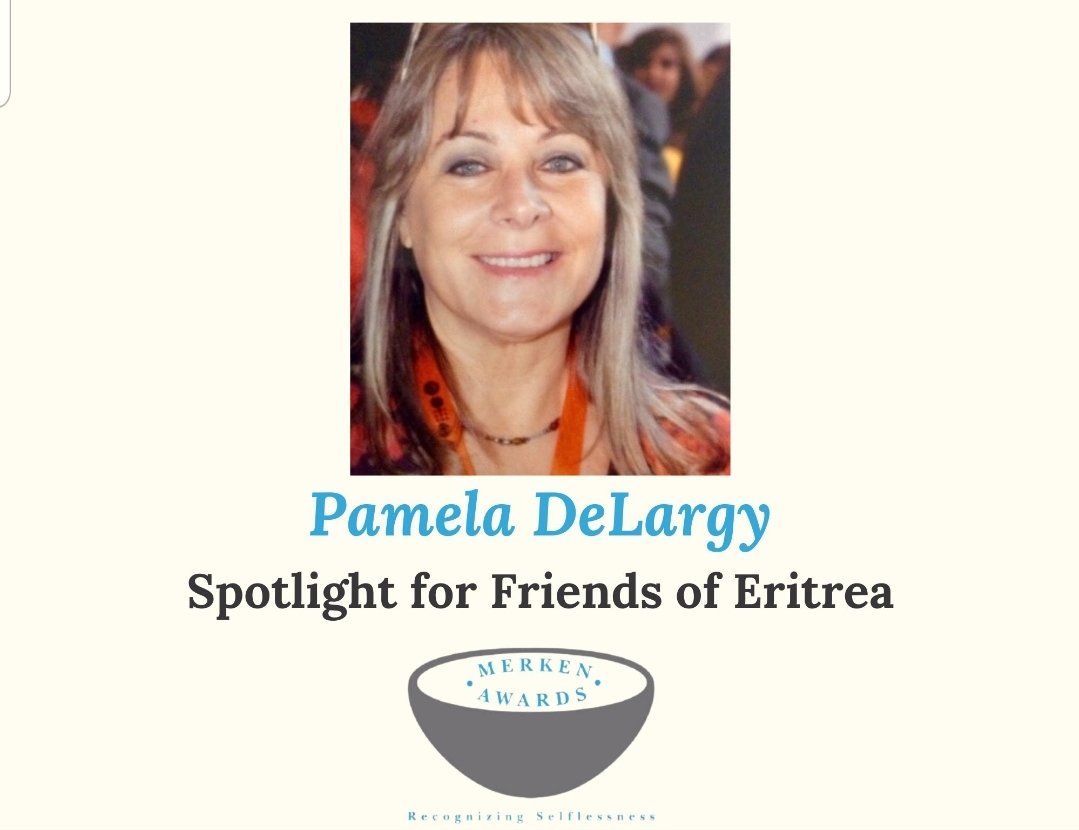 MerkenAwards's tweet photo. The #MerkenAwards - Spotlight for Friends of Eritrea goes out to Pamela DeLargy for being a longtime dear friend of Eritrea and for her advocacy and humanitarian work to support and build Eritrean institutions.
#SundaySpotlight #Eritrea #WeAreComingHome #Yiakl https://t.co/OCRBAmVJ8K