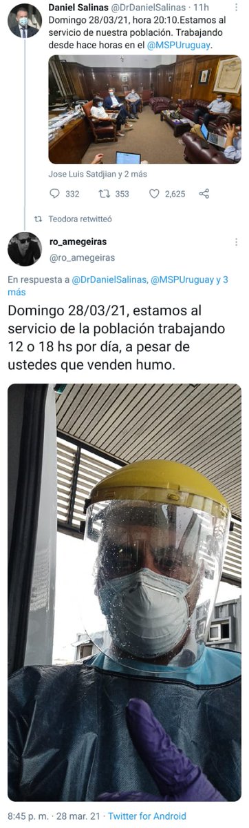 DPinto168's tweet photo. #YoApoyoAlSMU
Son los médicos y el personal de la salud que está luchando esto 24x7 👏✊ https://t.co/FAgLG2AGf8