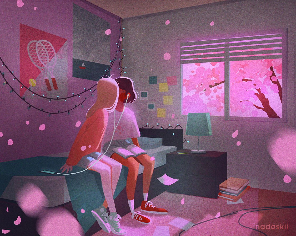 nadaskii's tweet photo. Hi #VisibleWomen 
My name is Nada, I'm an artist from the middle east and I love painting emotions 💖🌈✨ https://t.co/tbrCUBbRFJ