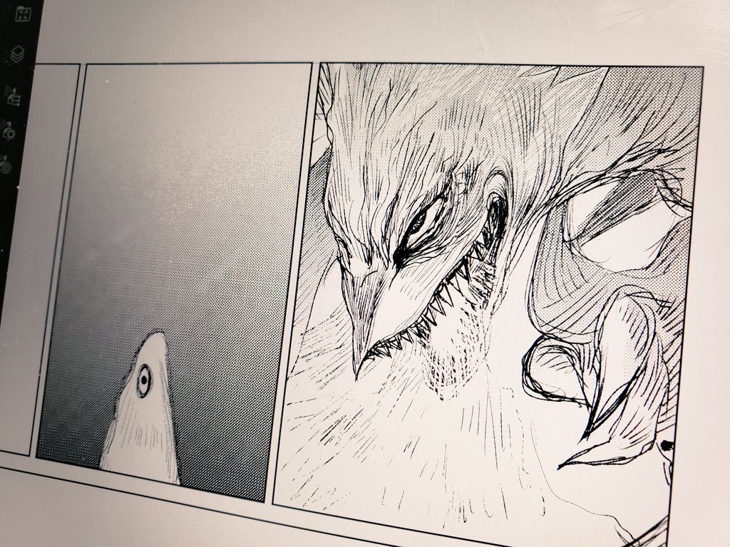 ガァルルの説明のために描いた絵。 