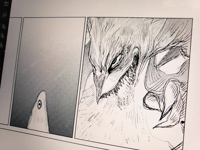ガァルルの説明のために描いた絵。 
